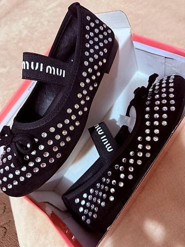 Сапоги: Балетки с ремешком и стразами 38 размер - Цвет: чёрный - Верх — 1