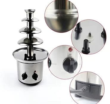 Кафелер, ресторандар үчүн: Шоколадный фонтан, 3 яруса, из нержавеющей стали - Материал: корпус и — 6