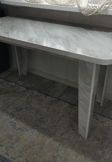 Үй жана бакча: Ашкана үстөлү жана отургуч, түсү - Боз — 5