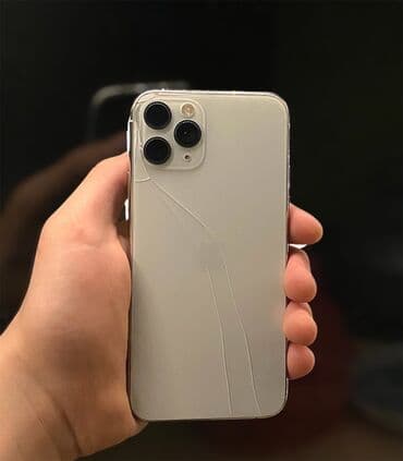 redmi not 10: IPhone 11 Pro, Колдонулган, 64 ГБ, Ак, Коргоочу айнек, Каптама, 100 % — 1