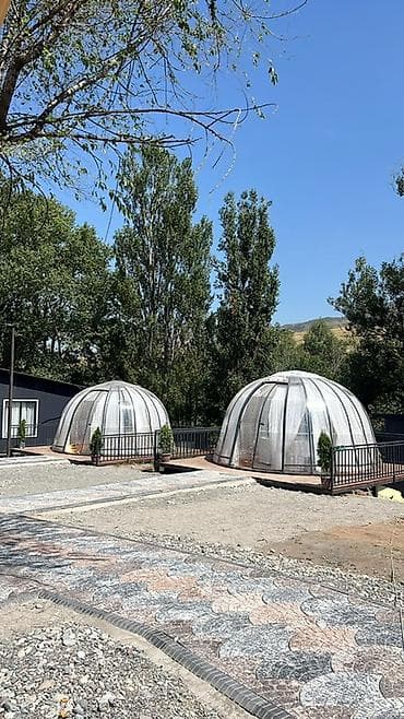Оңдоп-түзөө жана курулуш: Прозрачные купольные павильоны для улицы и террас. Варианты — 2