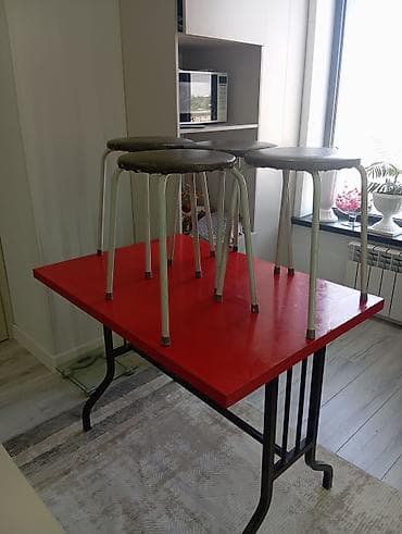 стол офисный ош: Комплект офисной мебели, Б/у, Тумба, Дерево, Самовывоз, цвет - Коричневый — 6