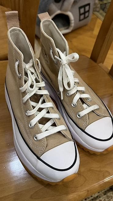 Кроссовки, 37.5, Converse, Б/у, цвет - Бежевый