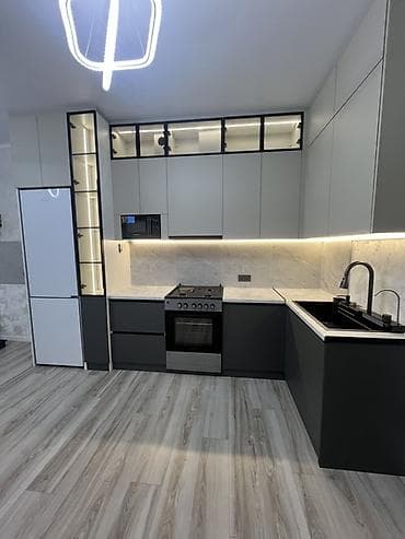 Кухонный гарнитур, цвет - Серый