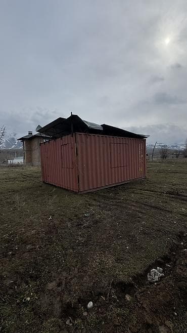 ош даяр бизнес: Металлический морской контейнер с навесом - Размер: стандартный — 1