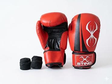 перчатка бесконечности: Боксерские перчатки STING + бинты - Тип: тренировочные/спарринговые — 1