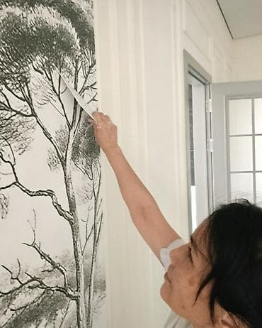 Брусчатка, тротуарная плитка: Поклейка обоев “под ключ” - Профессиональная оклейка стен обоями — 7