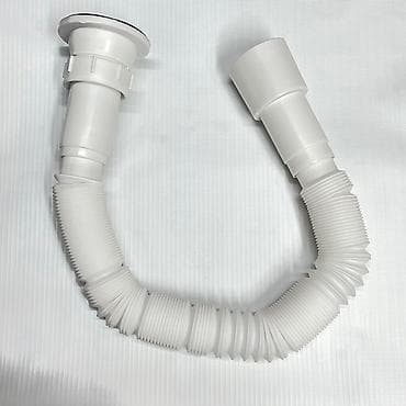 сливной шланг: Сифон для раковины. 120см. Гофрированный сливной шланг для — 1