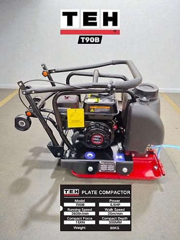 катки: Виброплита TEH T90B/T90C Мощный бензиновый уплотнитель для дорожных и — 1