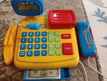 candy clay: Игрушечная касса «Супер Маркет» с аксессуарами. - Яркая пластиковая — 1