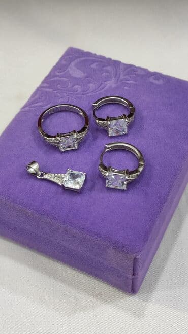 свадебное платье для высокой невесты: Серебряный набор  под Карьтие Серебро 925 пробы Размеры имеются — 12