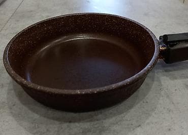 Сковородки: Сковорода с антипригарным покрытием, коричневая «под камень». - — 5
