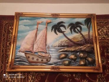 кожа костюм: Продаю картину из натуральной кожи, ручная работа, её привозили из — 3