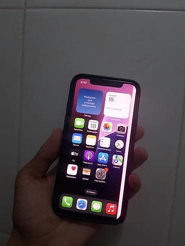 IPhone Xs, Б/у, 64 ГБ, Space Gray, Чехол, 100 %