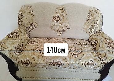 паталь: Комплект мягкой мебели, Б/у, Самовывоз, Платная доставка, цвет - Бежевый — 5