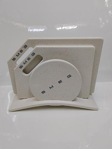 dish sets: Набор разделочных досок SMEG с подставкой - Комплект из 4 досок — 1