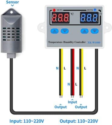 купить инкубационное яйцо породистых кур: Контроллер влажности и температуры XK-W1099 предназначен поддержки — 3