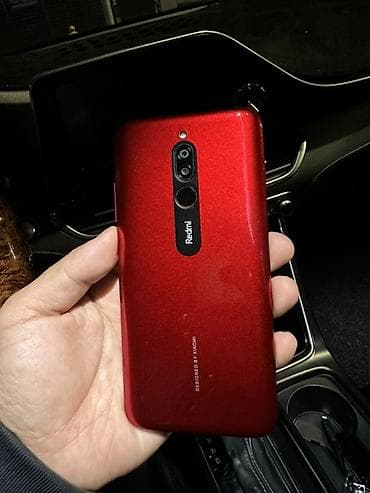Redmi, Redmi 8, Б/у, 64 ГБ, цвет - Красный, 2 SIM
