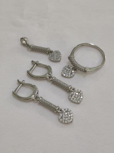 набор пандора: Комплект Сердечко Тиффани Серебро 925 пробы Есть доставка по городу и — 1