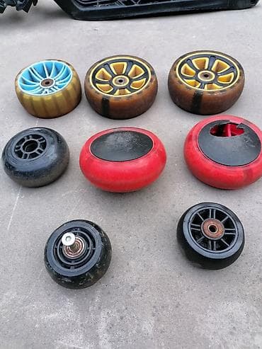 Велозапчасти: Детский самокат, Трёхколёсный, Б/у — 5