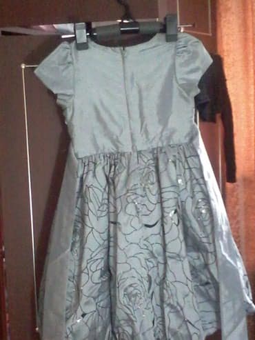 дом вещи: Детское платье, цвет - Серый, Новый — 4