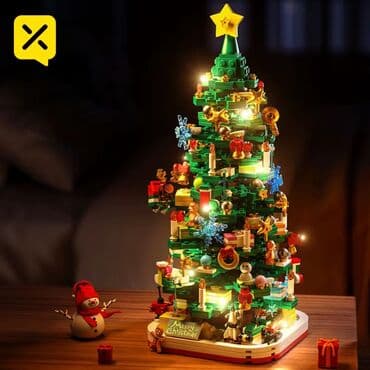 игрушки с пультом управления: 🎄Рождественская ёлка-конструктор ✨🎄 1083 деталей Идеальный подарок — 5