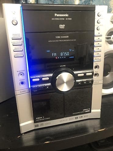 dvd usb: Муз.,dvd центр Panasonic Сабвуфер, aux(кабеля нет) всё работает В — 1