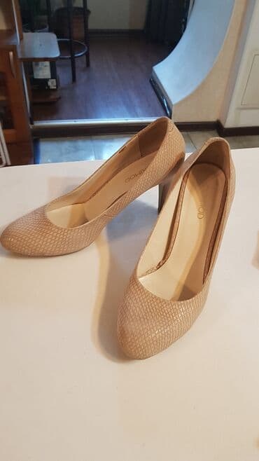 туфли беж цвет: Туфли 38/39 Derimod натуральная кожа удобная шпилька 9см покупали в — 1