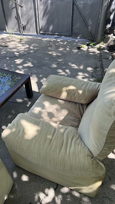 Эмерек гарнитурлары: Ашкана үчүн жумшак бурчек, Колдонулган, Өзү алып кетүү, түсү - Саргыч боз — 2