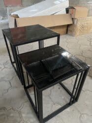 кампютерный кресло: Офисные столы 2шт + 2 шкафчика + журнальные столики, остальное — 6