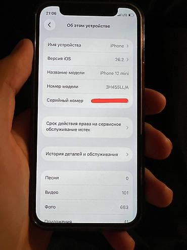 IPhone 12 mini, 64 ГБ, Синий, Чехол, 81 %