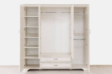 шифонеры: Шифоньер, Новый, Прямой, цвет - Белый, ЛДСП — 6