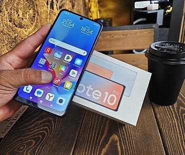 Redmi, Redmi Note 10 Pro, Б/у, 128 ГБ, цвет - Черный, 1 SIM, 2 SIM