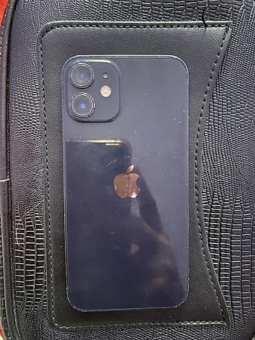 IPhone 12 mini, Б/у, 128 ГБ, Черный, Защитное стекло, 100 %
