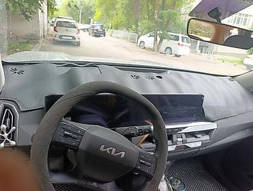 Экокожа Накидка на панель Kia, цвет - Черный