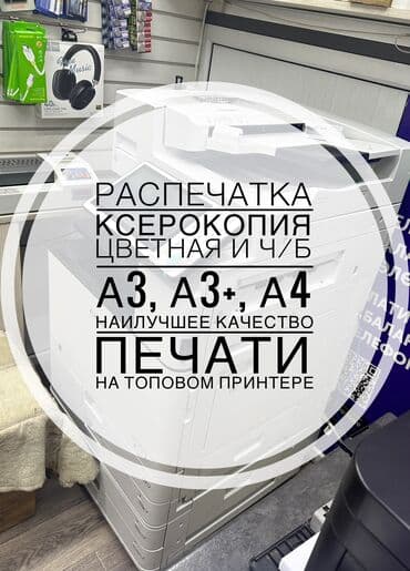 ксерокопии: Лазердик басып чыгаруу, Чачма басып чыгаруу, | Плакаттар — 1