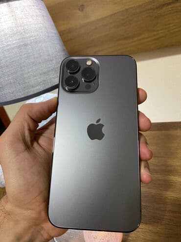 IPhone 13 Pro Max, Б/у, 256 ГБ, Графит, Защитное стекло, Зарядное устройство, Кабель, 86 %