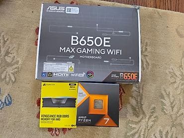 Компьютер, ядролор - 8, ОЭТ 32 ГБ, Жумуш, окуу үчүн, Жаңы, AMD Ryzen 7 Pro, NVIDIA GeForce RTX 5070, SSD — 2
