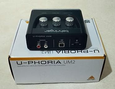 dji mic 2: Аудиоинтерфейс Behringer U-Phoria UM2 (USB, 2×2) - Компактный — 5