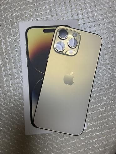canon ef: IPhone 14 Pro Max, Б/у, 128 ГБ, Золотой, Коробка, 88 % — 1