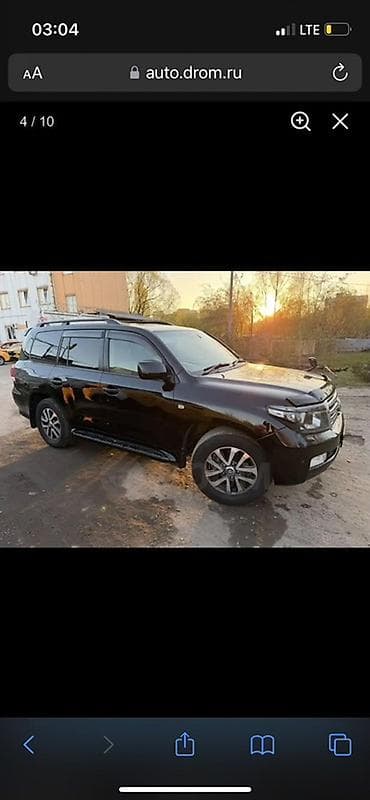 Унаа: Toyota Land Cruiser: 2008 г., 4.5 л, Дизель, Жол тандабас — 4