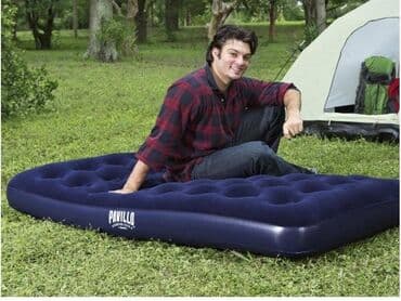 велмакс одеяла подушки матрацы верблюжья шерсть: Описание товара: Односпальный надувной матрас Bestway 188x 99x 22см — 3