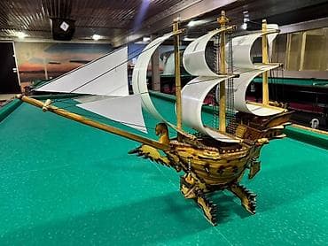 модели: Деревянная модель парусника ручной работы - Материал: натуральное — 1