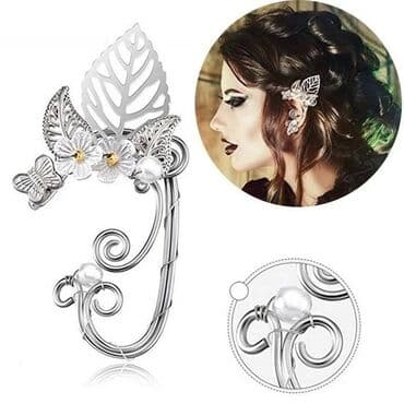 клипса: Серьга У клипса - кафф в готическом стиле — 1