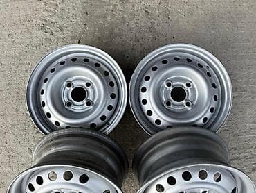 golf 4: Железные Диски R 14 отверстий - 4, Б/у — 3