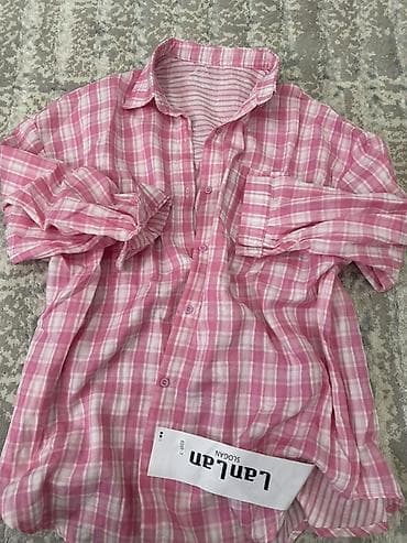 пижамные костюмы: Женская пижама комплект - Двухпредметный набор: рубашка на пуговицах — 3