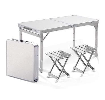 пикник стол: Туристический складной стол + 4 стула Happy Camping | Стол чемодан для — 6