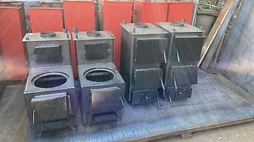 Буржуйки: Металлические печи на твердом топливе (дрова/уголь) для отопления и — 3