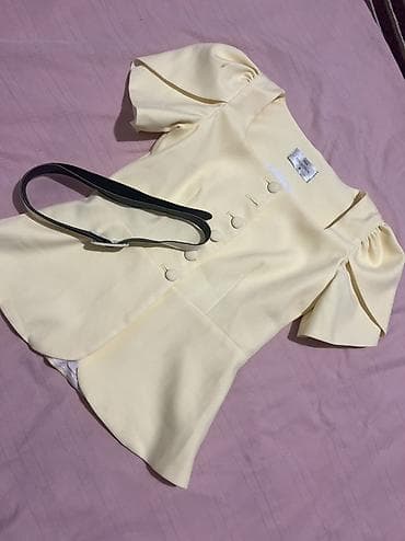 Плащи: Блузка, Классическая модель, Однотонный — 1