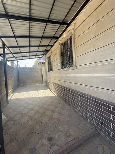 навес дома: Навес, Другая форма, Металл, Профнастил, Б/у — 3